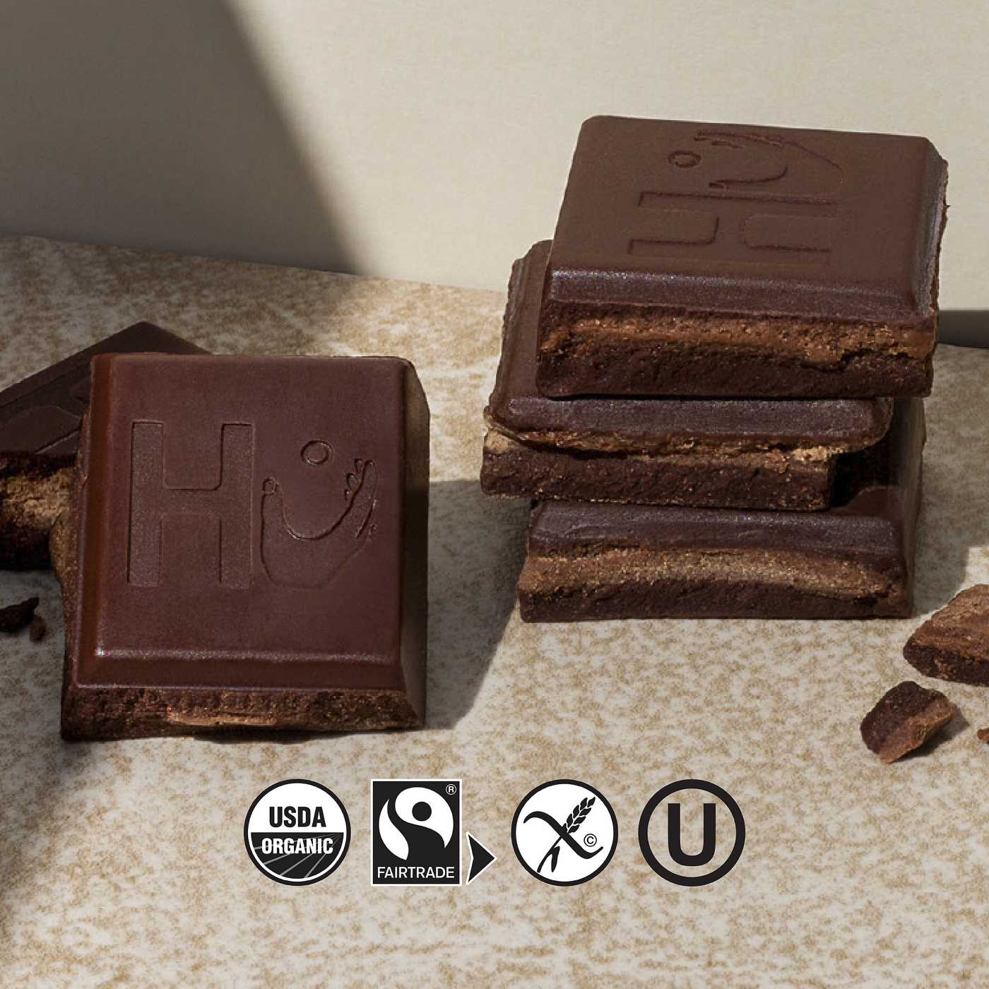 Hu Organic Almond Butter + Puffed Quinoa Dark Chocolate Bar; image 7 of 8