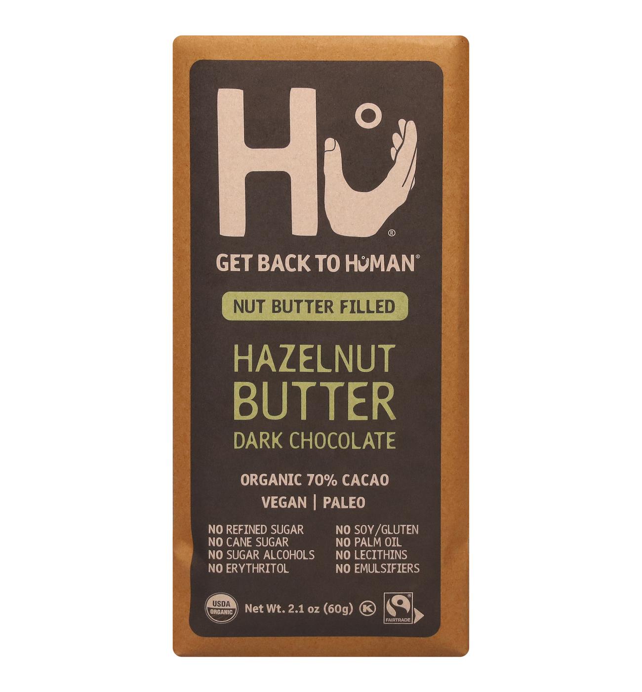 Hu Hazelnut Butter Dark Chocolate Bar; image 1 of 3