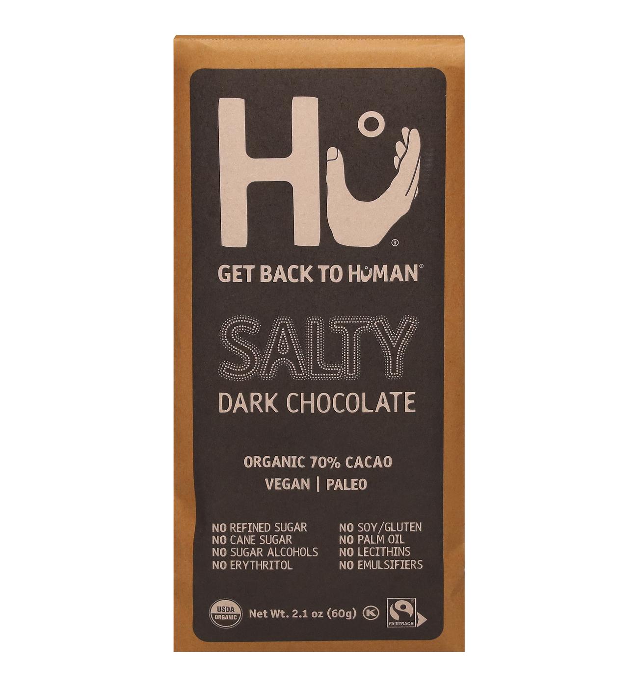 Hu Organic Salty Dark Chocolate Bar; image 1 of 3