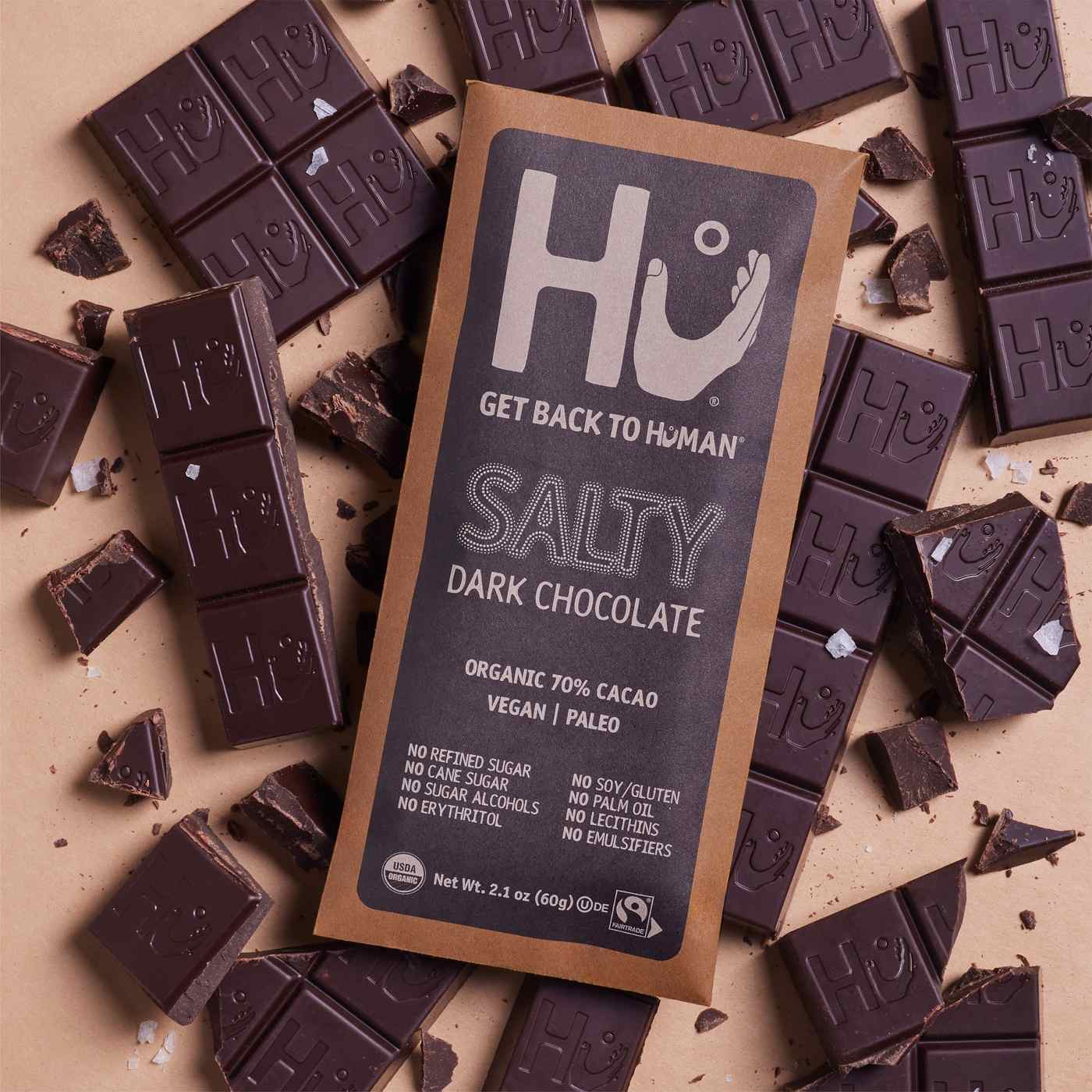 Hu Organic Salty Dark Chocolate Bar; image 4 of 8