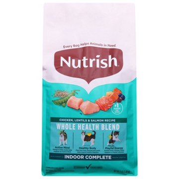 Rachael Ray Nutrish Indoor Complete Chicken with Lentils & Salmon Recipe Dry Cat Food, 3 lb