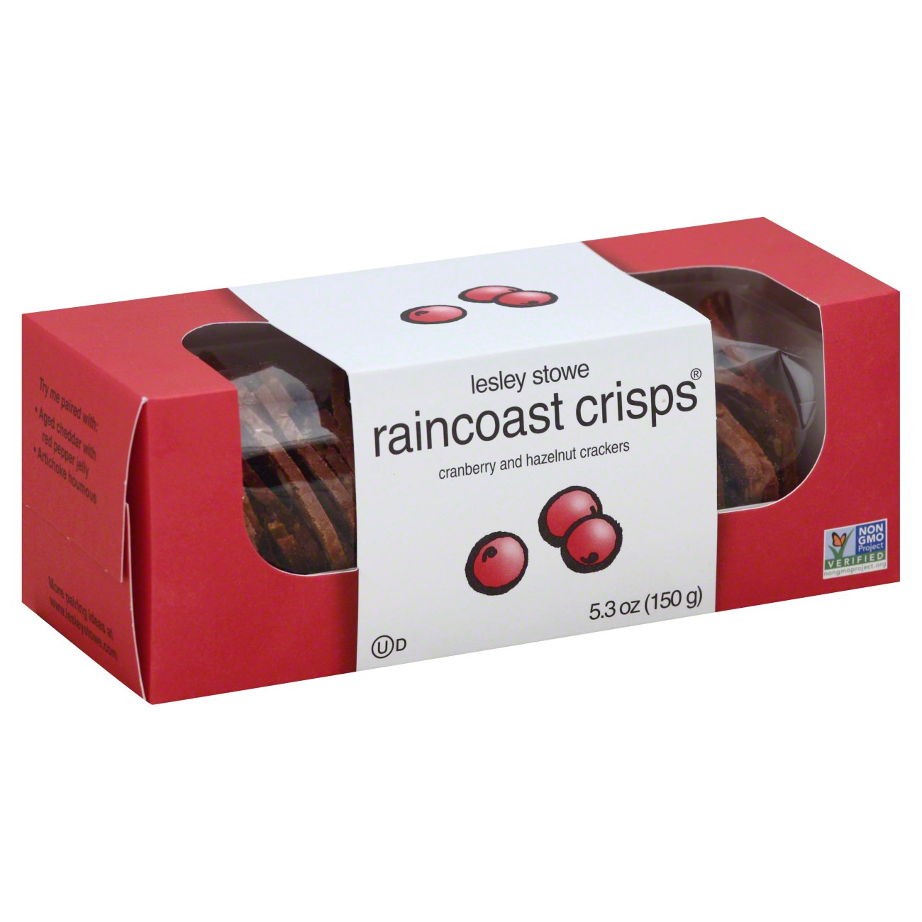 Lesley Stowe Raincoast Crisps Cranberry Hazelnut Crackers Shop