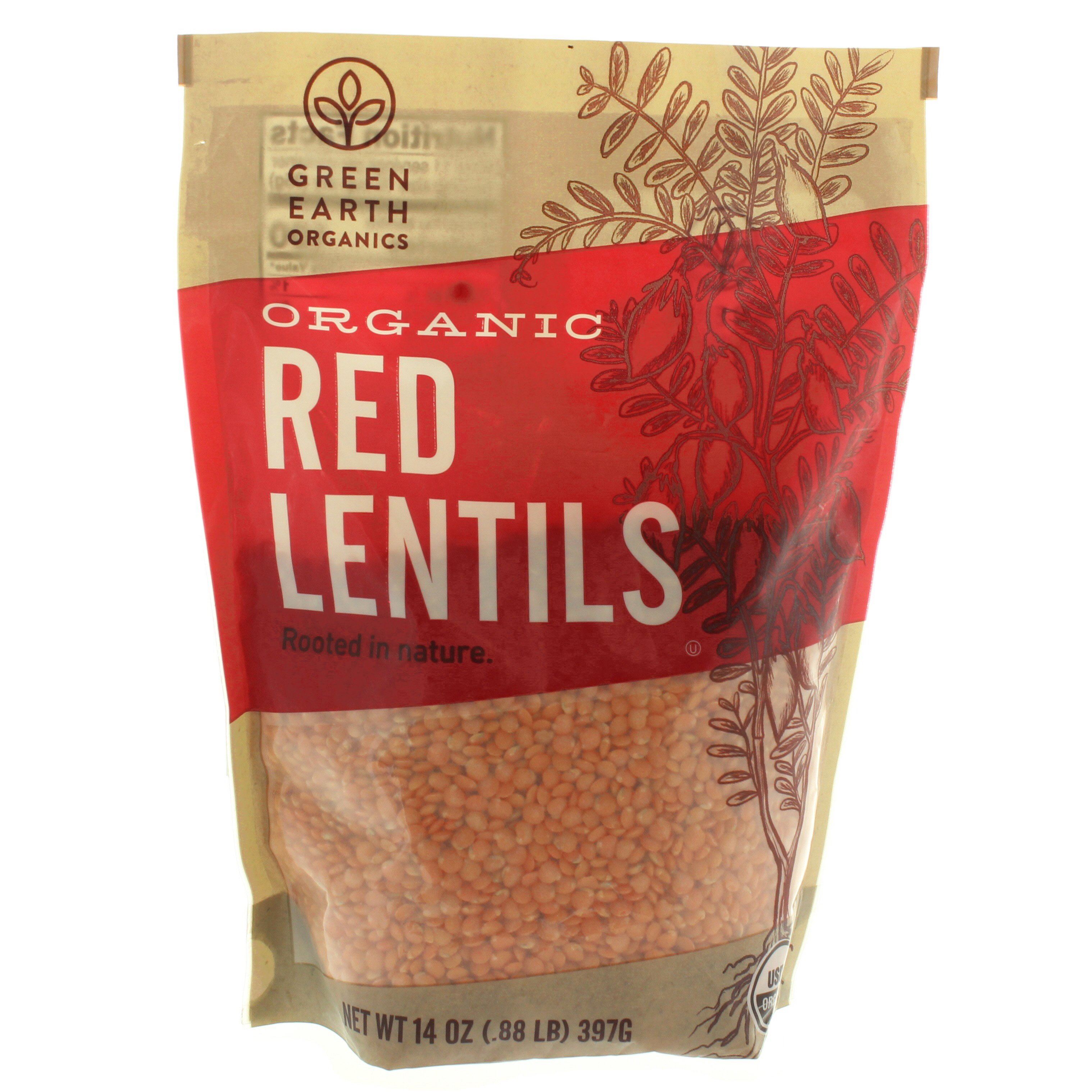 Green Earth Organics Organic Red Lentils Shop Canned & Dried Food at