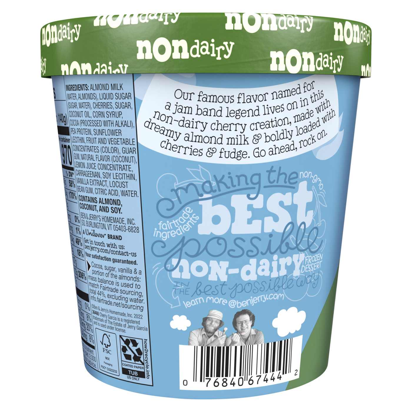 Ben & Jerry's NonDairy Cherry Garcia Frozen Dessert Shop Ice cream