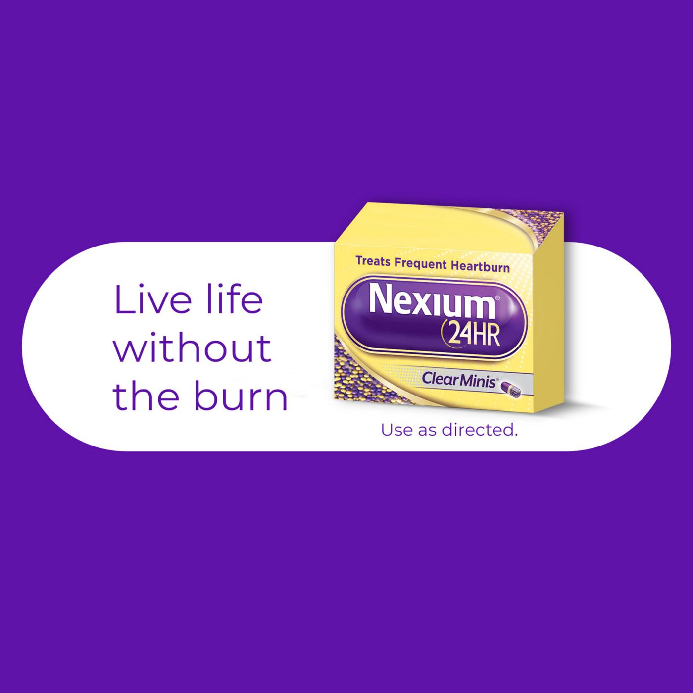 Nexium 24 Hour Clear Minis Acid Reducer and Heartburn Relief Capsules; image 4 of 10