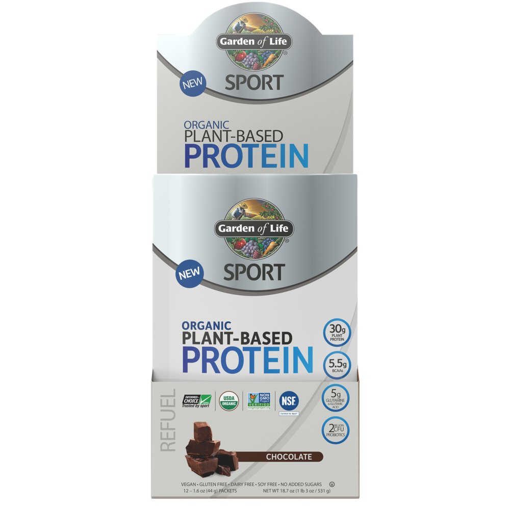 Garden of Life Sport Organic Plant Based Protein Chocolate Shop Diet