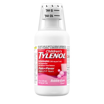 Tylenol Children’s Pain + Fever Relief Medicine - Bubble Gum