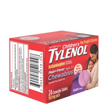 Tylenol Children's Pain + Fever Chewables - Grape Flavor