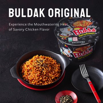 Samyang Buldak Original Spicy Chicken Ramen Instant Soup Big Bowl