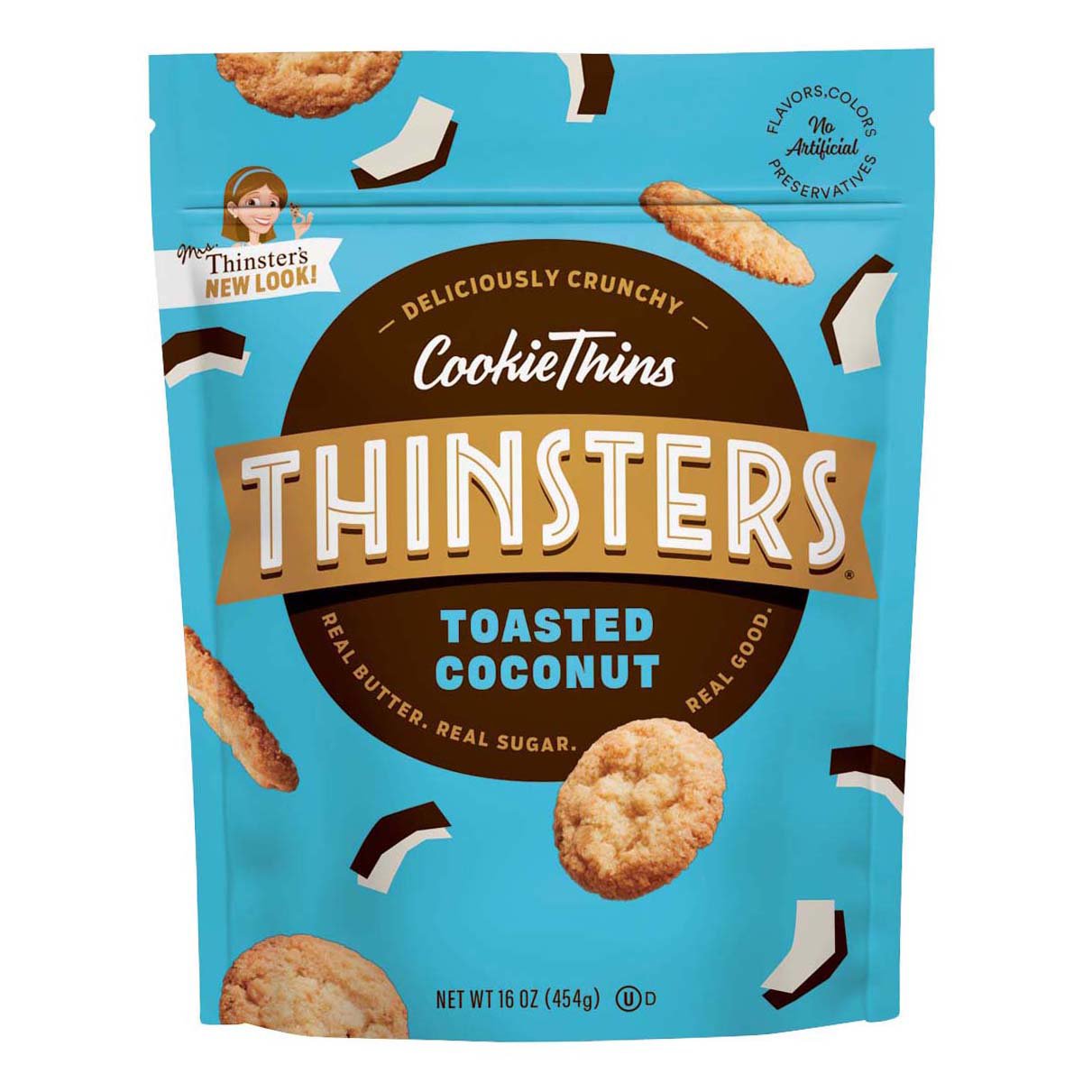 Mrs. Thinsters Toasted Coconut Cookie Thins Shop Cookies at HEB