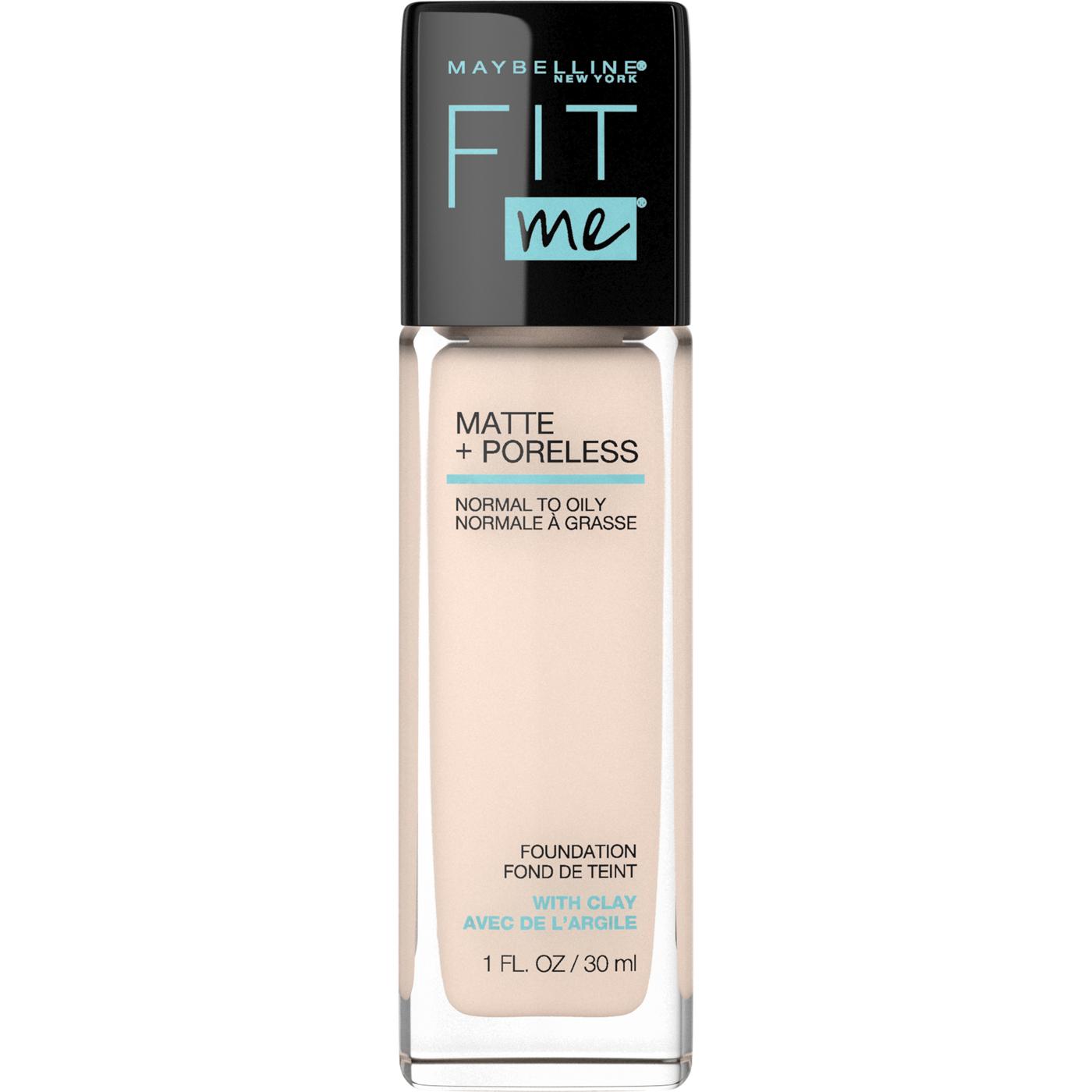 Maybelline Fit Me Matte + Poreless Liquid Foundation - Fair Ivory; image 1 of 2
