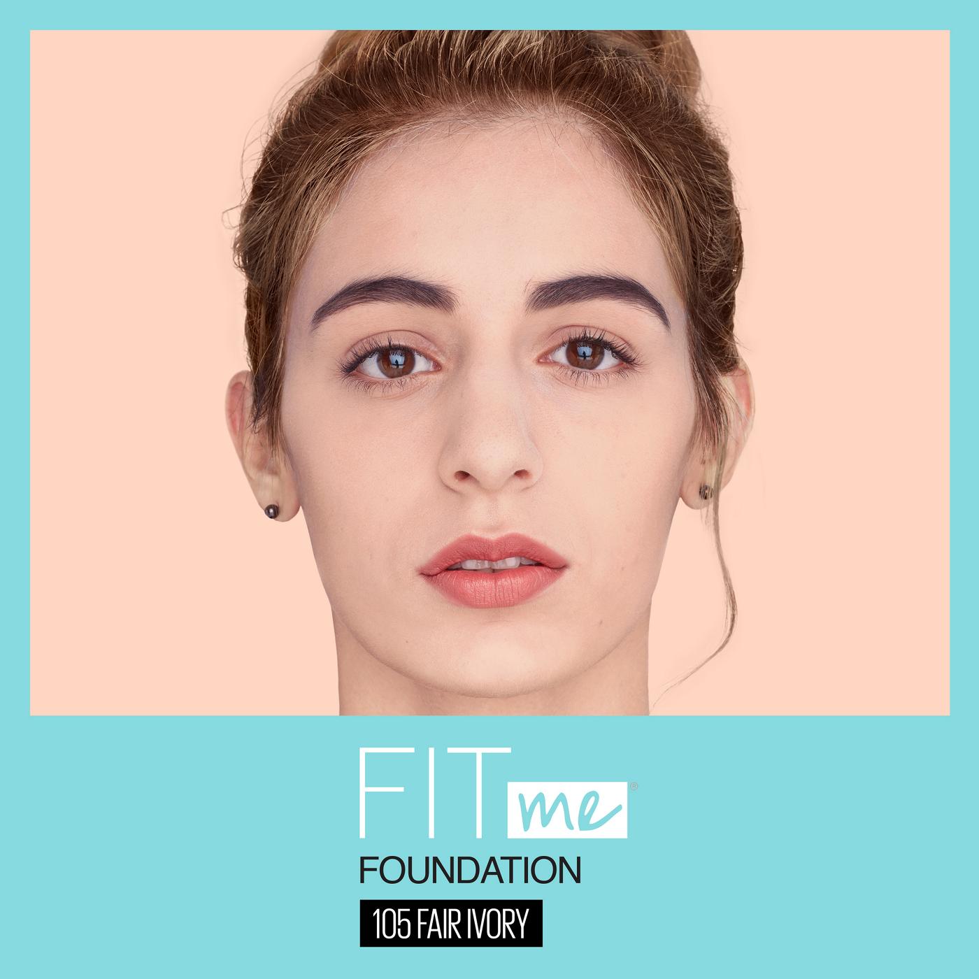 Maybelline Fit Me Matte + Poreless Liquid Foundation - Fair Ivory; image 2 of 2