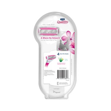 Schick Quattro for Women Razor + 4 Blade Refills