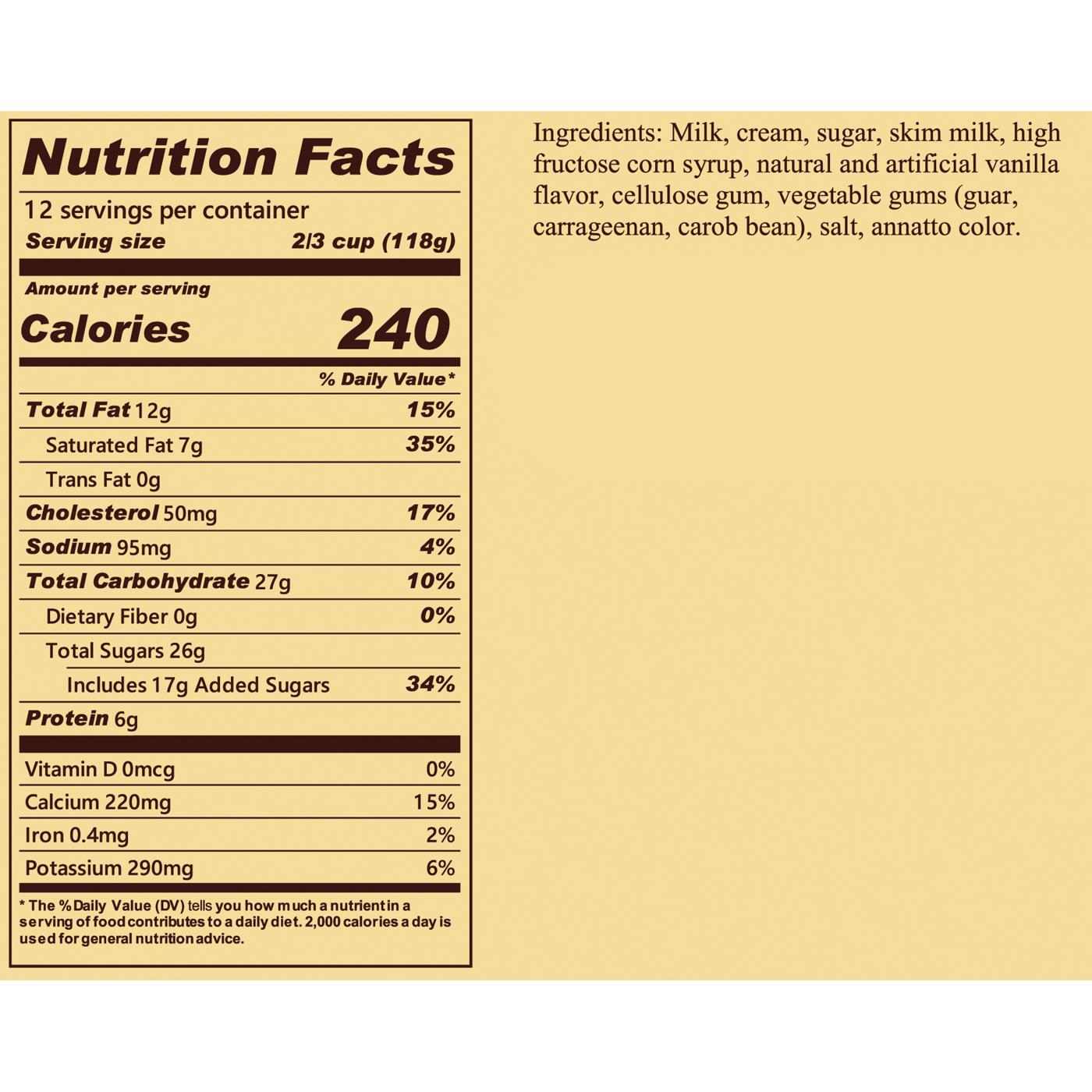 Blue Bell Homemade Vanilla Ice Cream; image 3 of 3