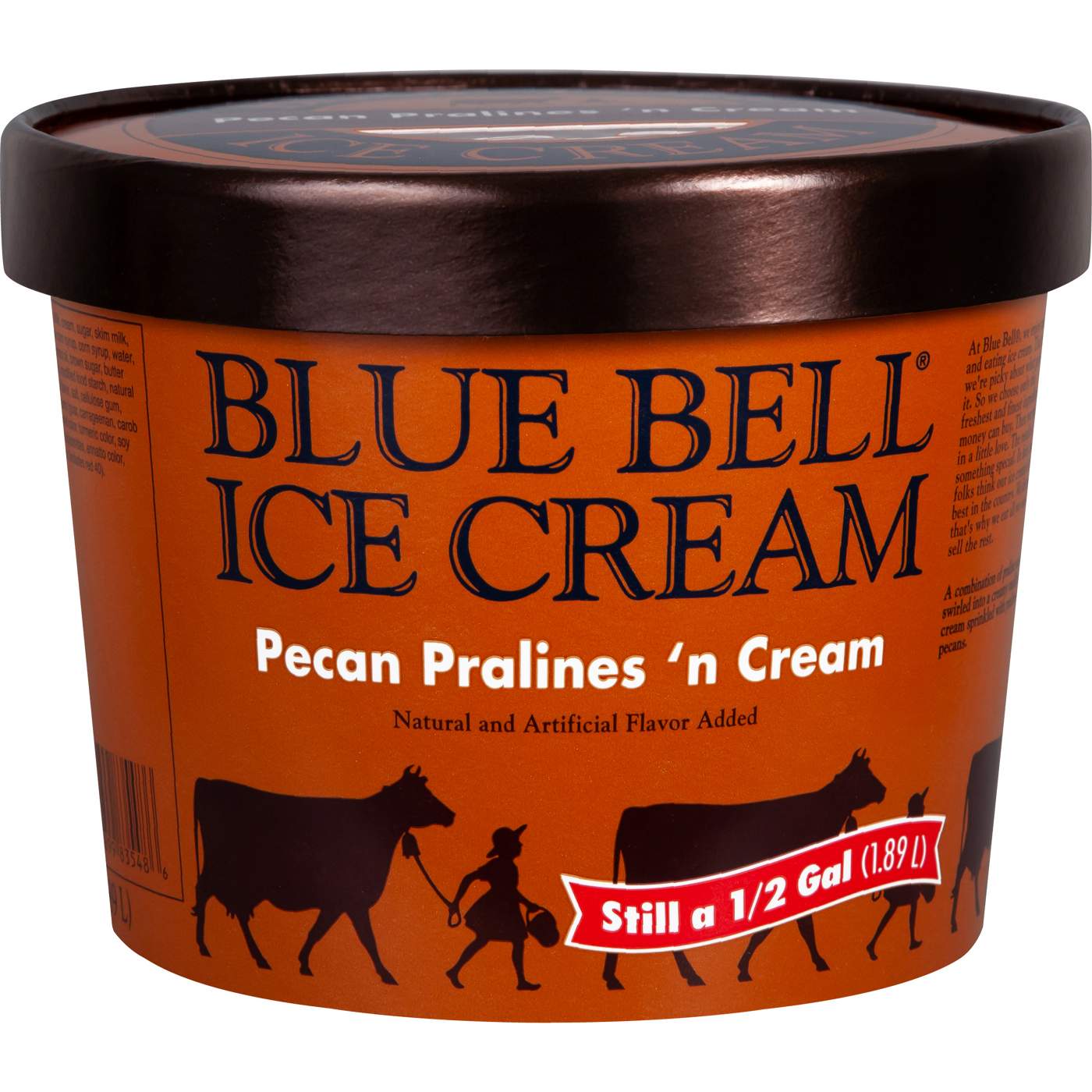 Blue Bell Pecan Pralines 'n Cream Ice Cream; image 1 of 2