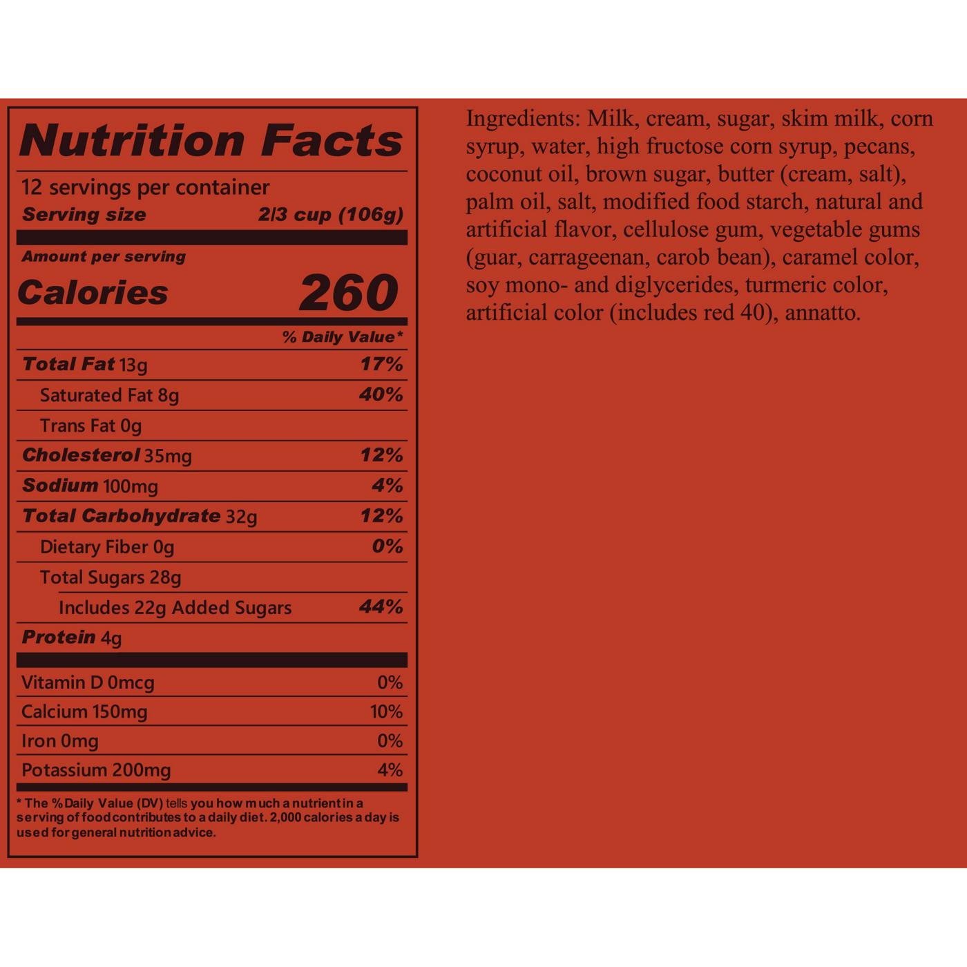 Blue Bell Pecan Pralines 'n Cream Ice Cream Shop Ice cream at HEB