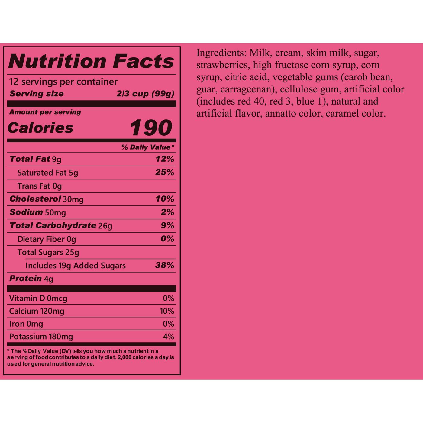 Blue Bell Strawberry Ice Cream - Shop Ice cream at H-E-B