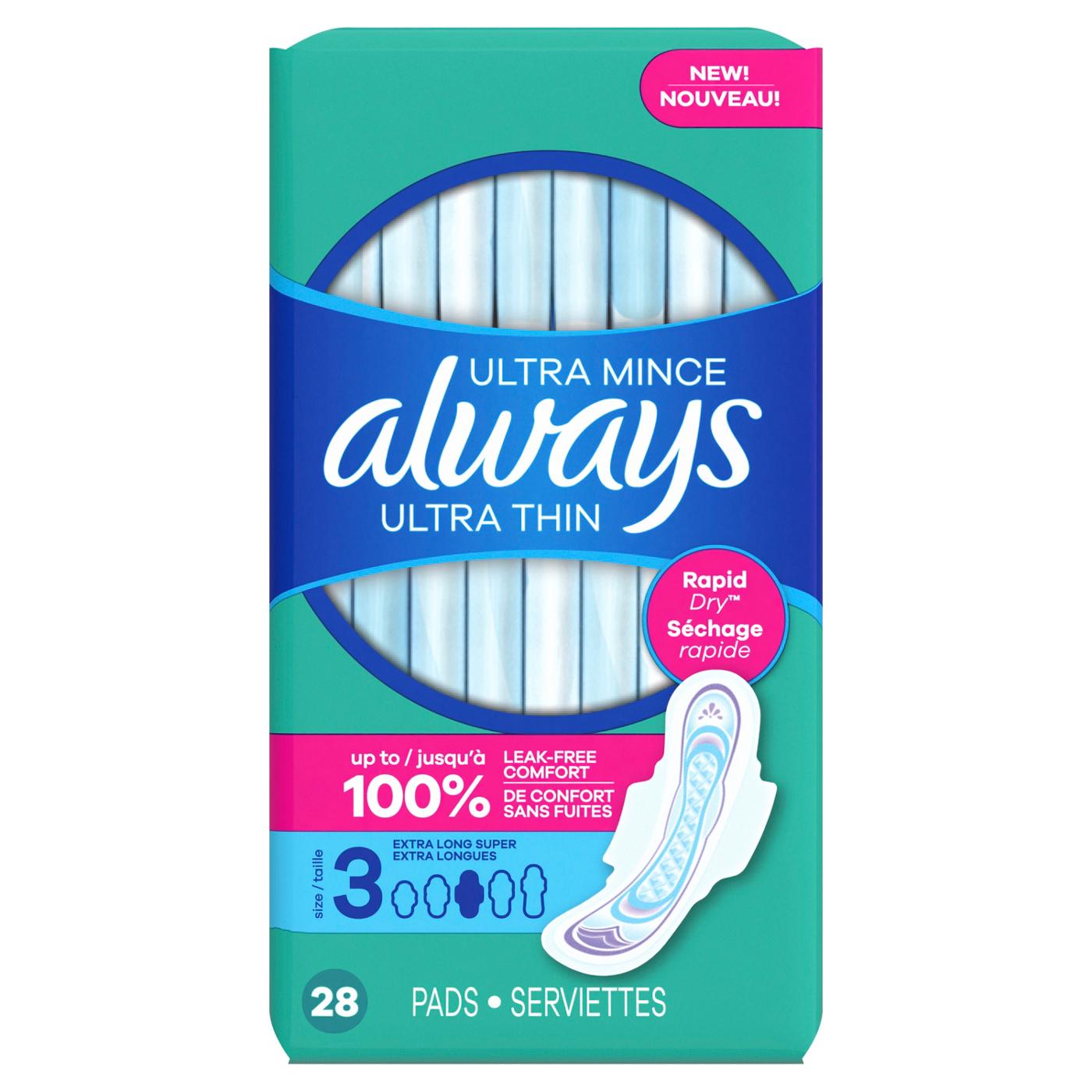 Always Ultra Thin Pads with Wings - Size 3; image 2 of 9