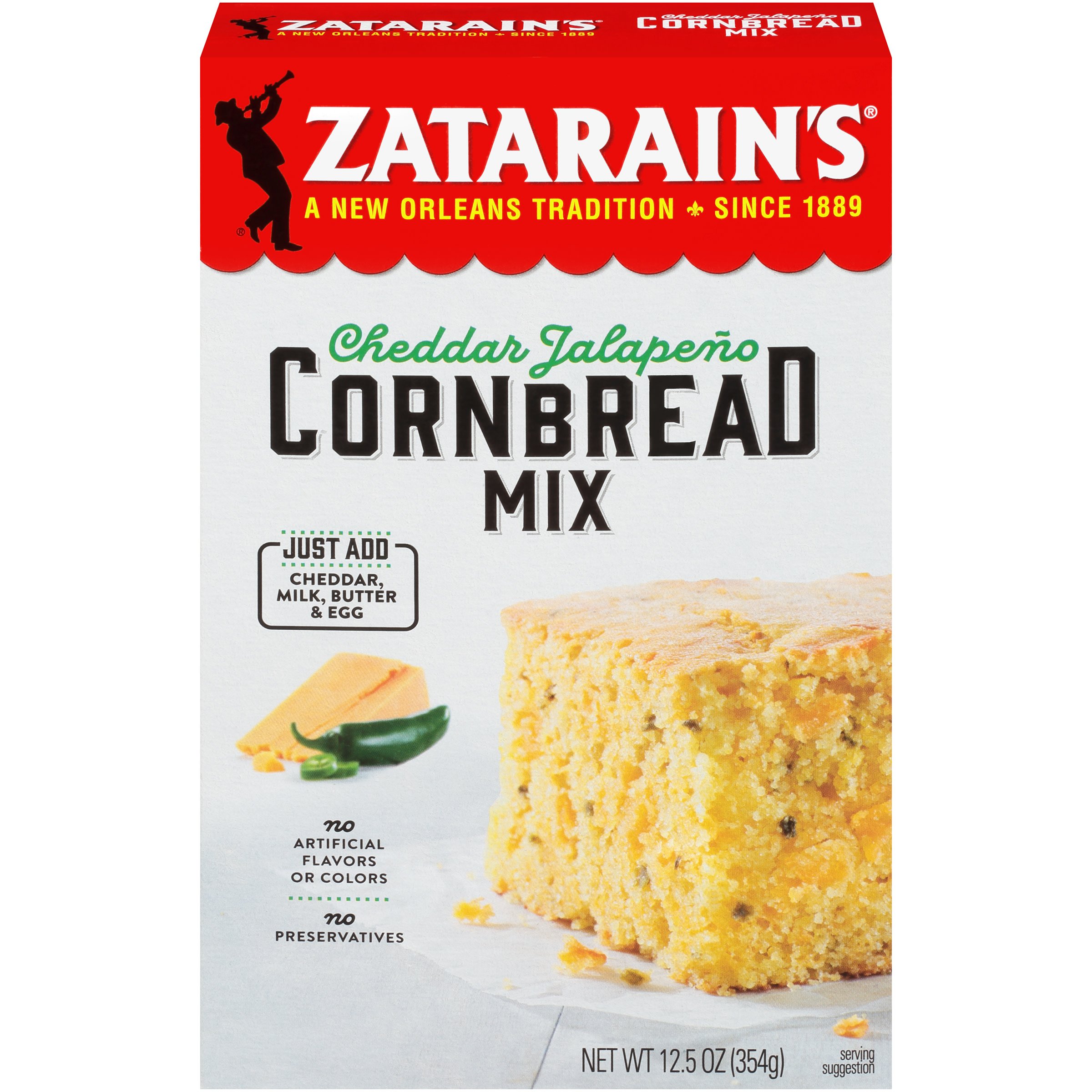 Zatarain's Cheddar Jalapeno Cornbread Mix - Shop Baking ...