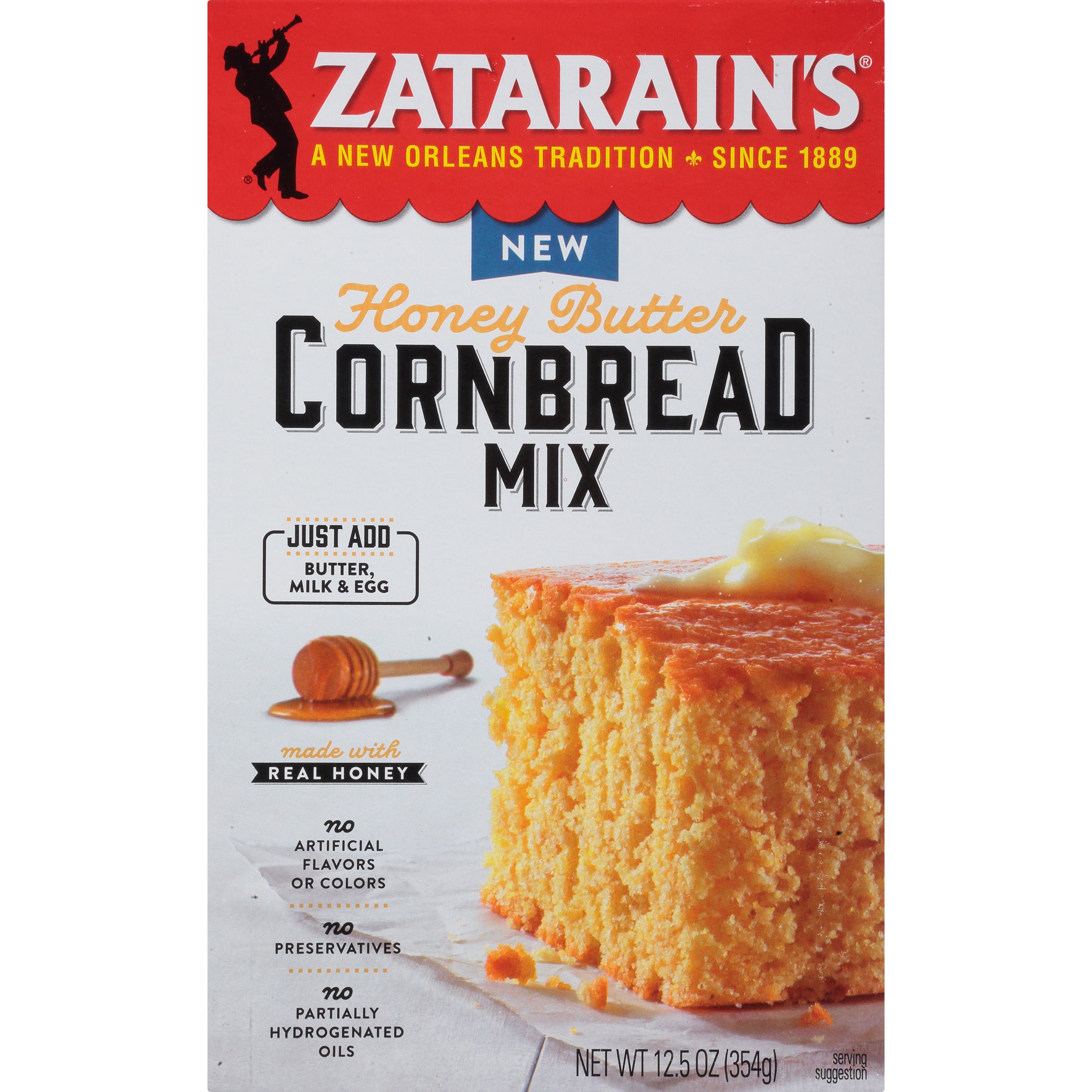 Zatarain's Honey Butter Cornbread Mix Shop Baking Mixes at HEB