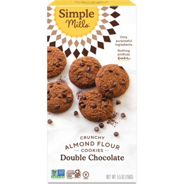 Simple Mills Crunchy Almond Flour Double Chocolate Cookies