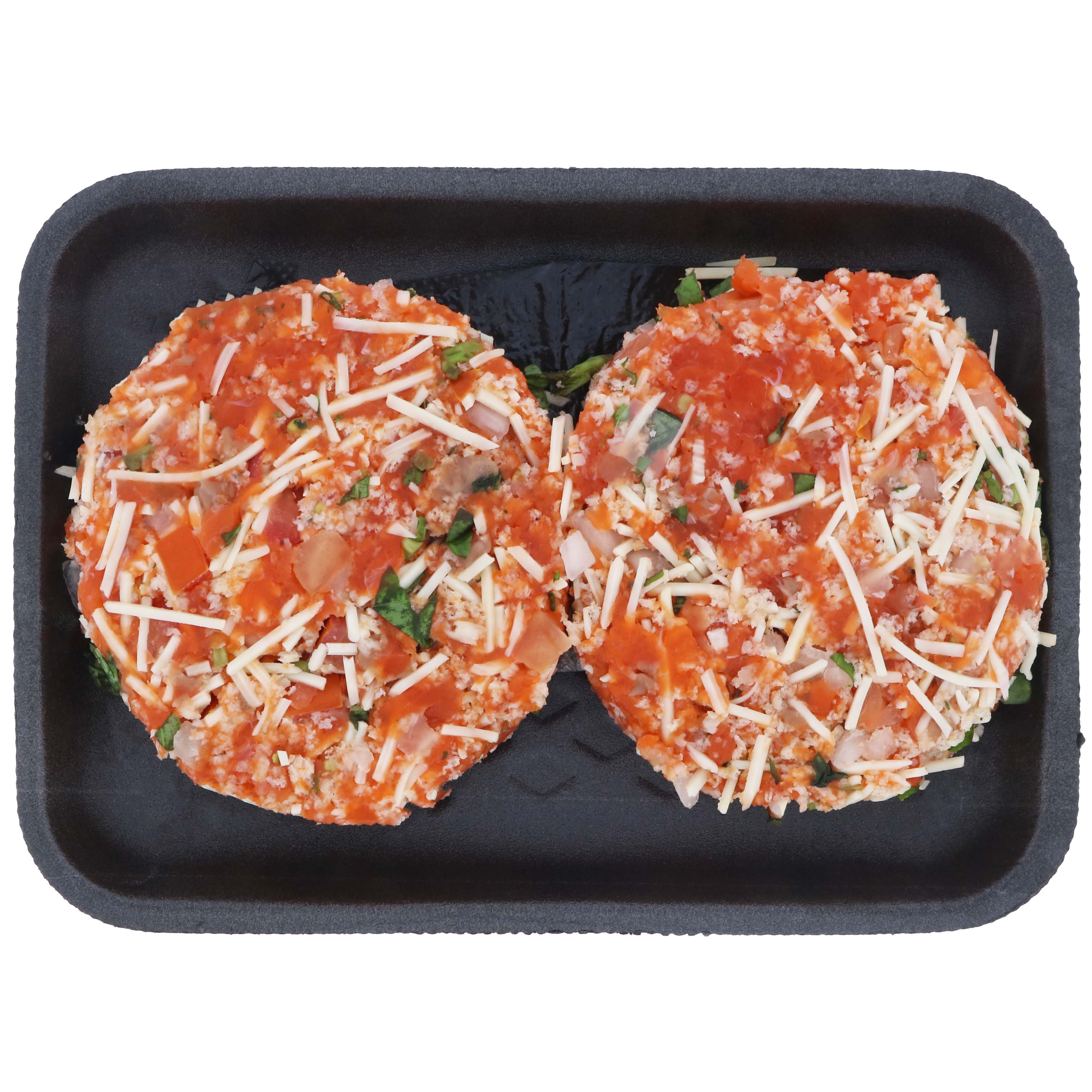 HEB Bruschetta Wild Salmon Burgers Shop Fish at HEB