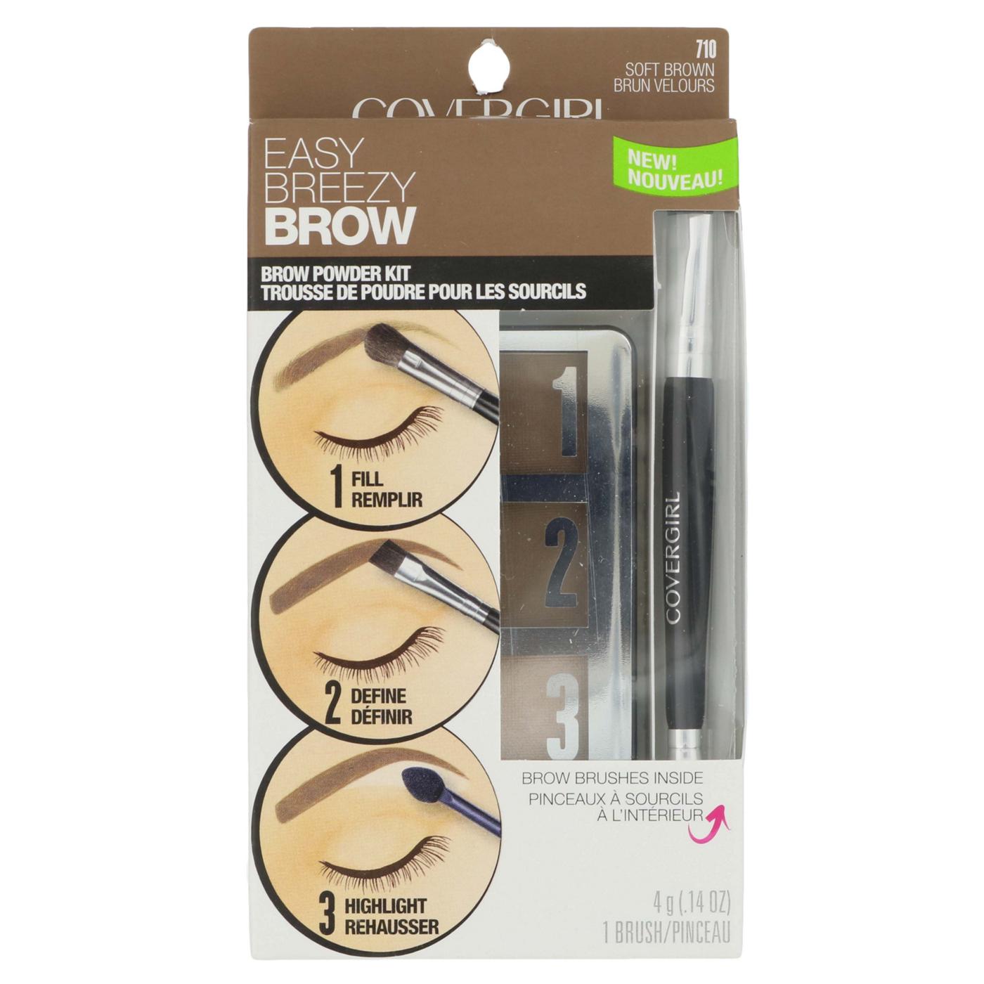 Covergirl Easy Breezy Brow Powder Kit 710 Soft Brown; image 1 of 8