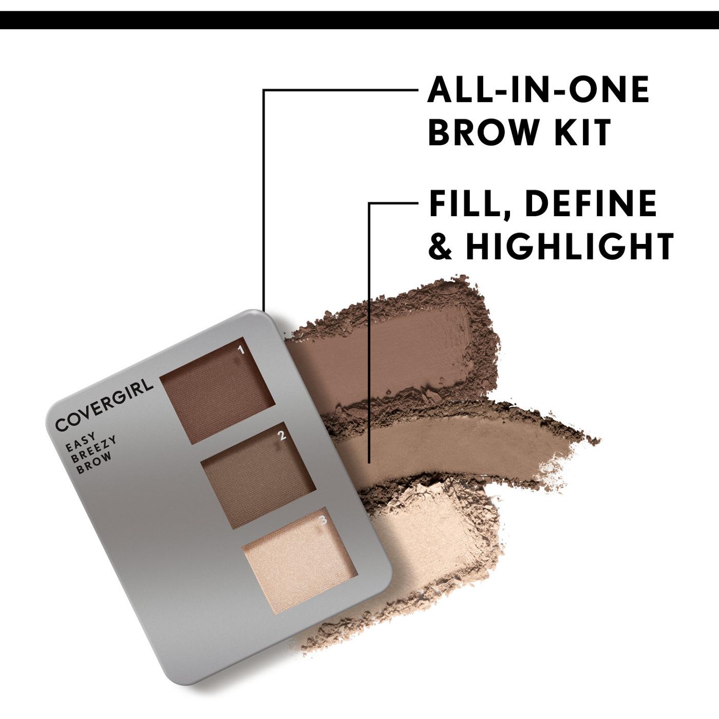 Covergirl Easy Breezy Brow Powder Kit 710 Soft Brown; image 5 of 8