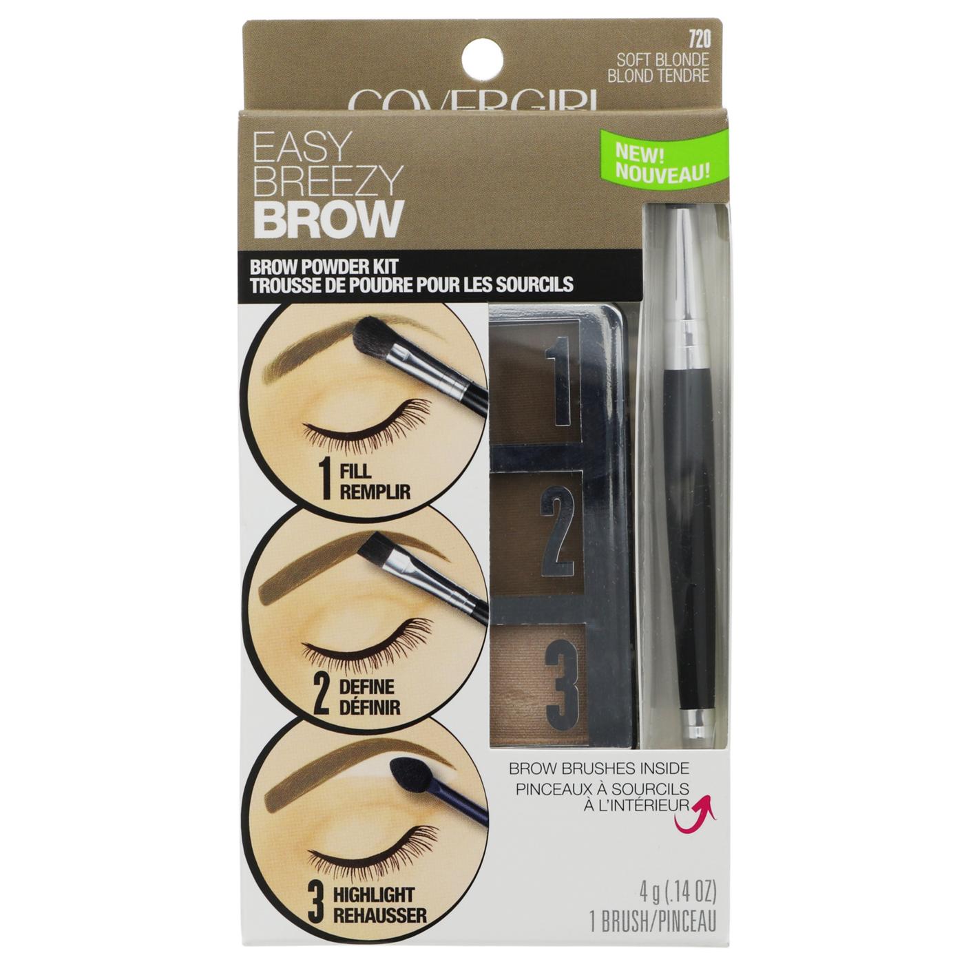 Covergirl Easy Breezy Brow Powder Kit 720 Soft Blonde; image 1 of 7
