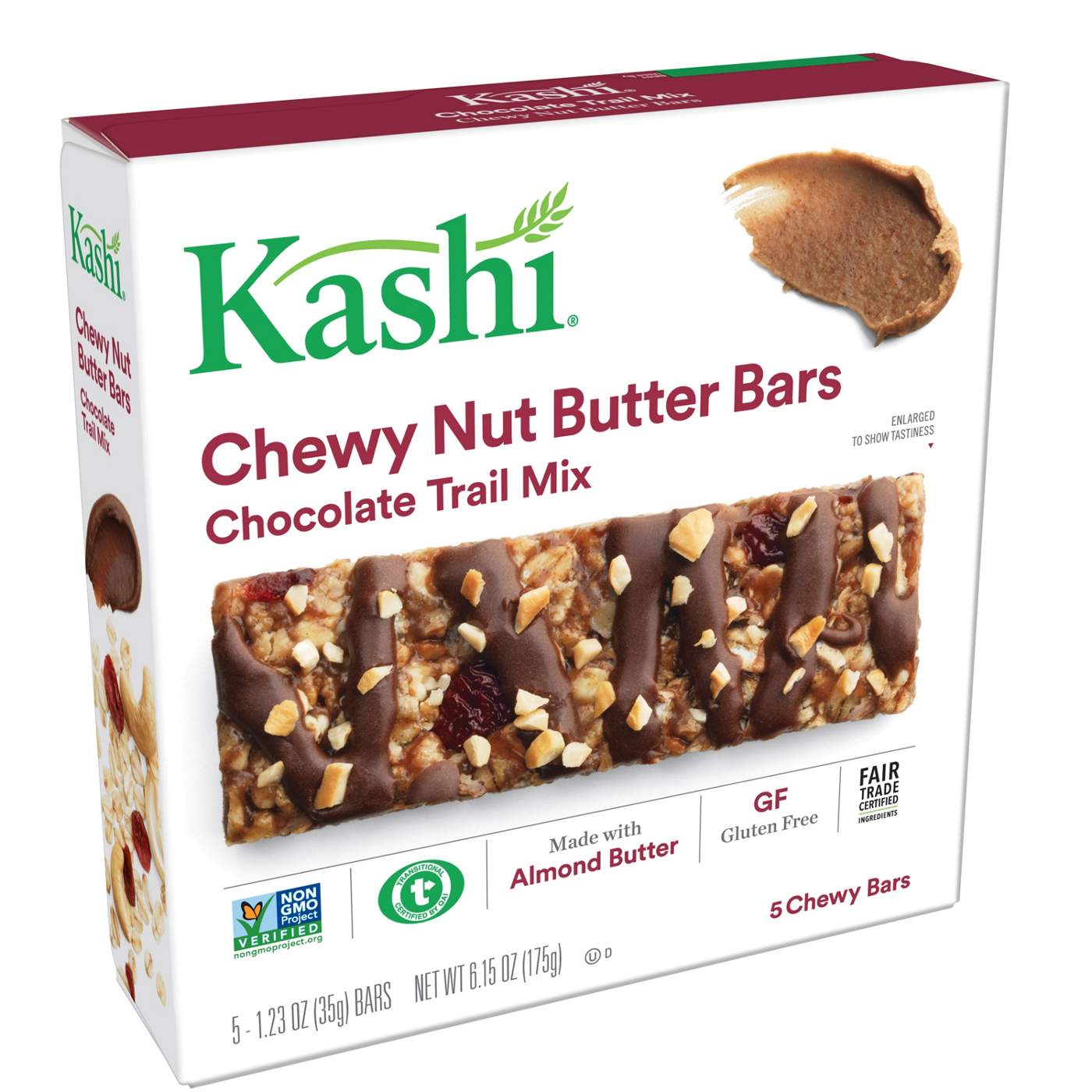 Kashi Chocolate Trail Mix Chewy Nut Butter Bars; image 1 of 2