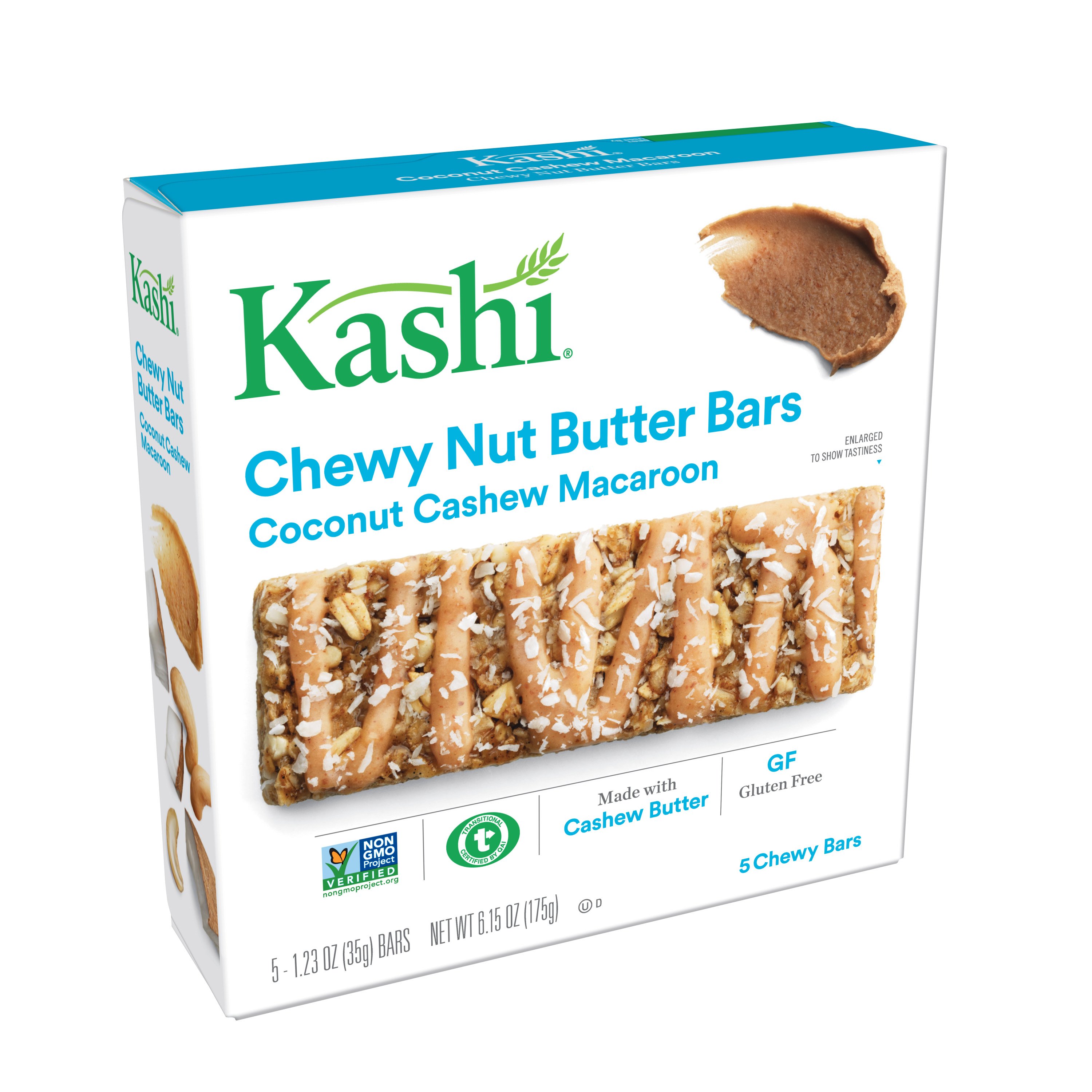 Kashi Coconut Cashew Macaroon Chewy Nut Butter Bars Shop Granola