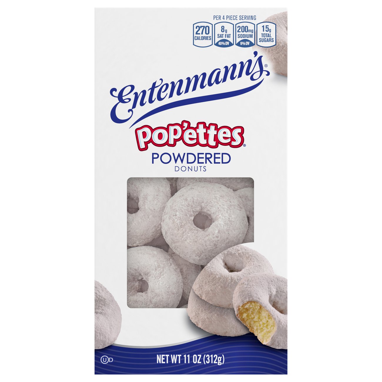 Entenmann's Pop'ems Powdered Donuts Shop Snack cakes at HEB
