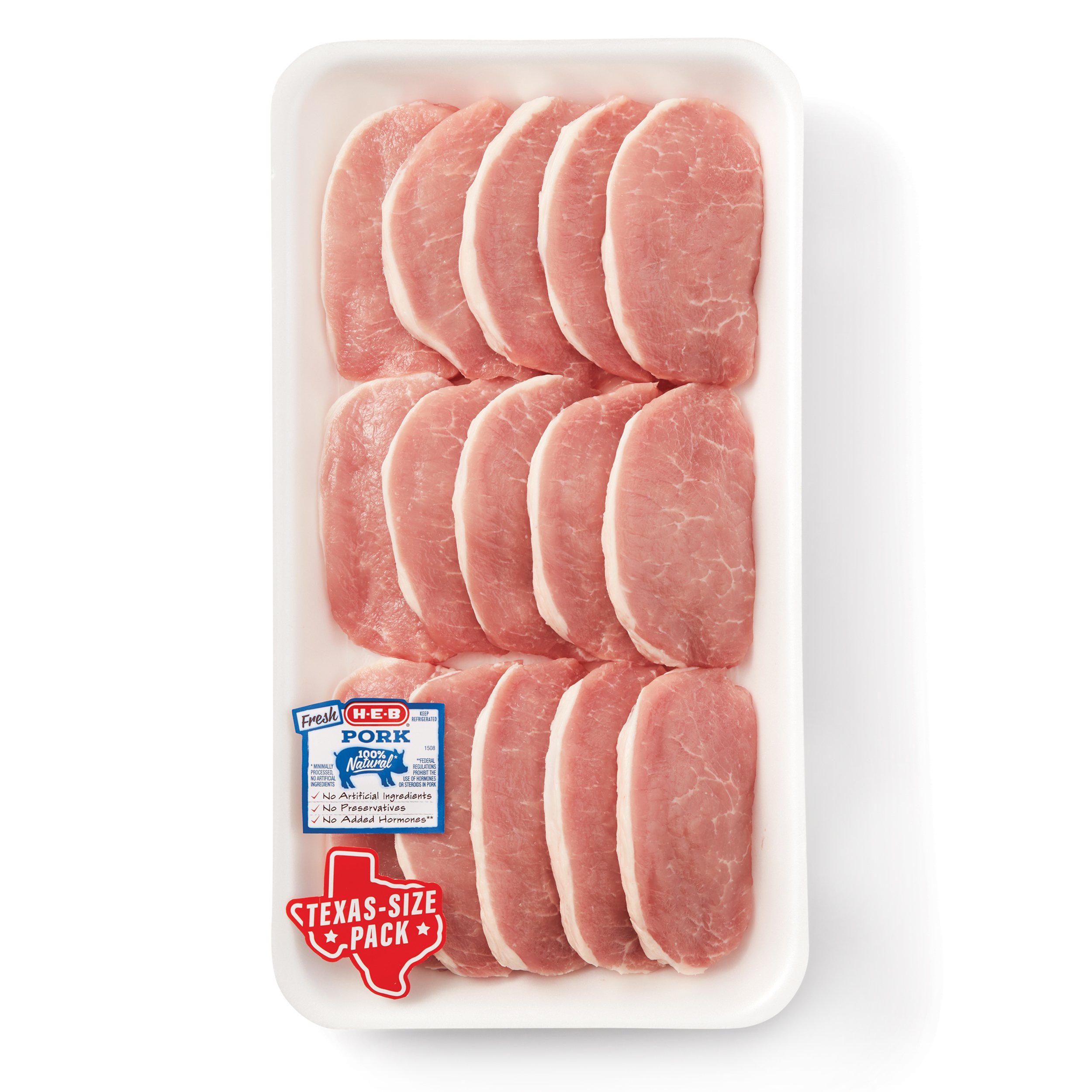 H-E-B Boneless Center Loin Pork Chops - Texas-Size Pack - Shop Pork At ...