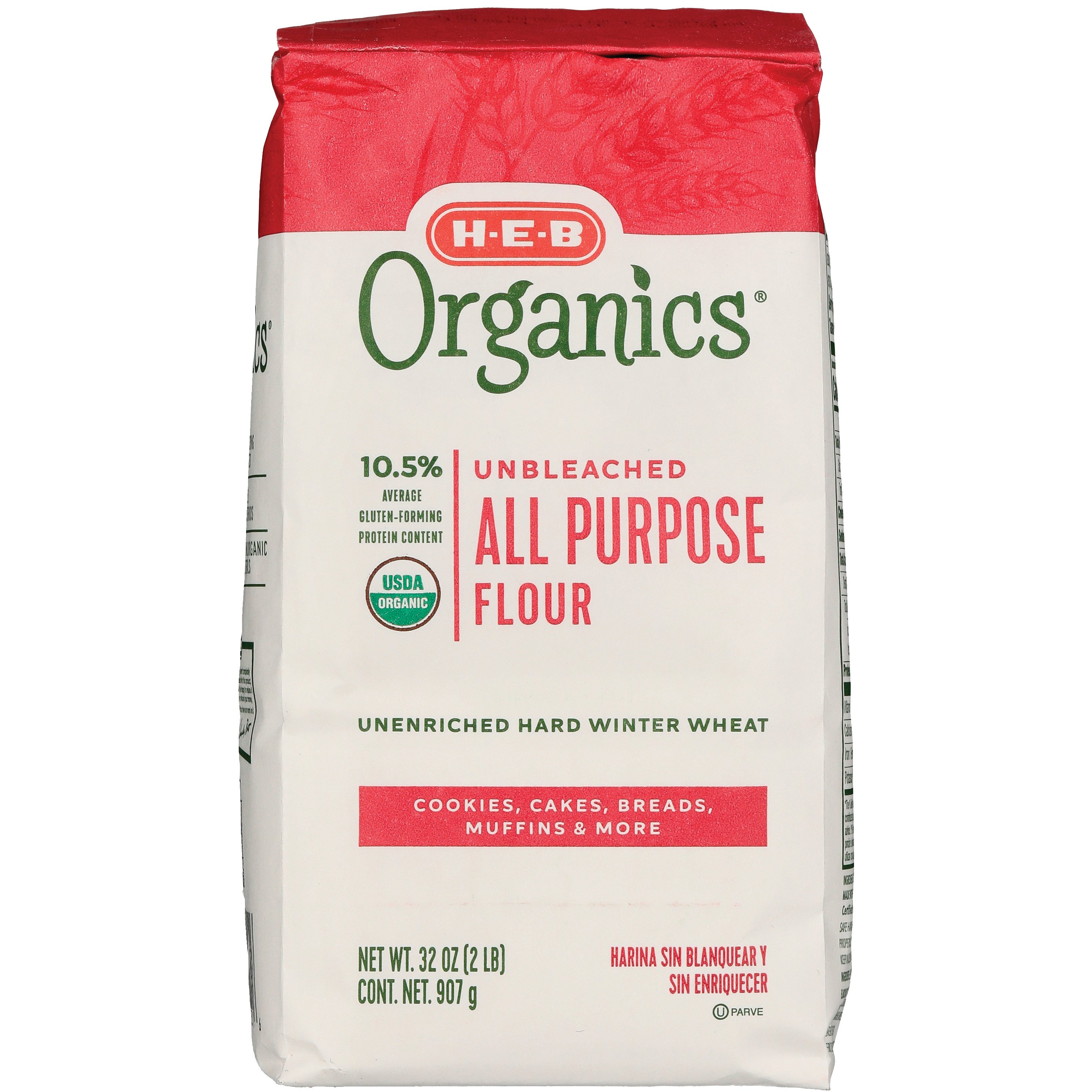 H E B Organics Unbleached All Purpose Flour Shop Flour At H E B 2015