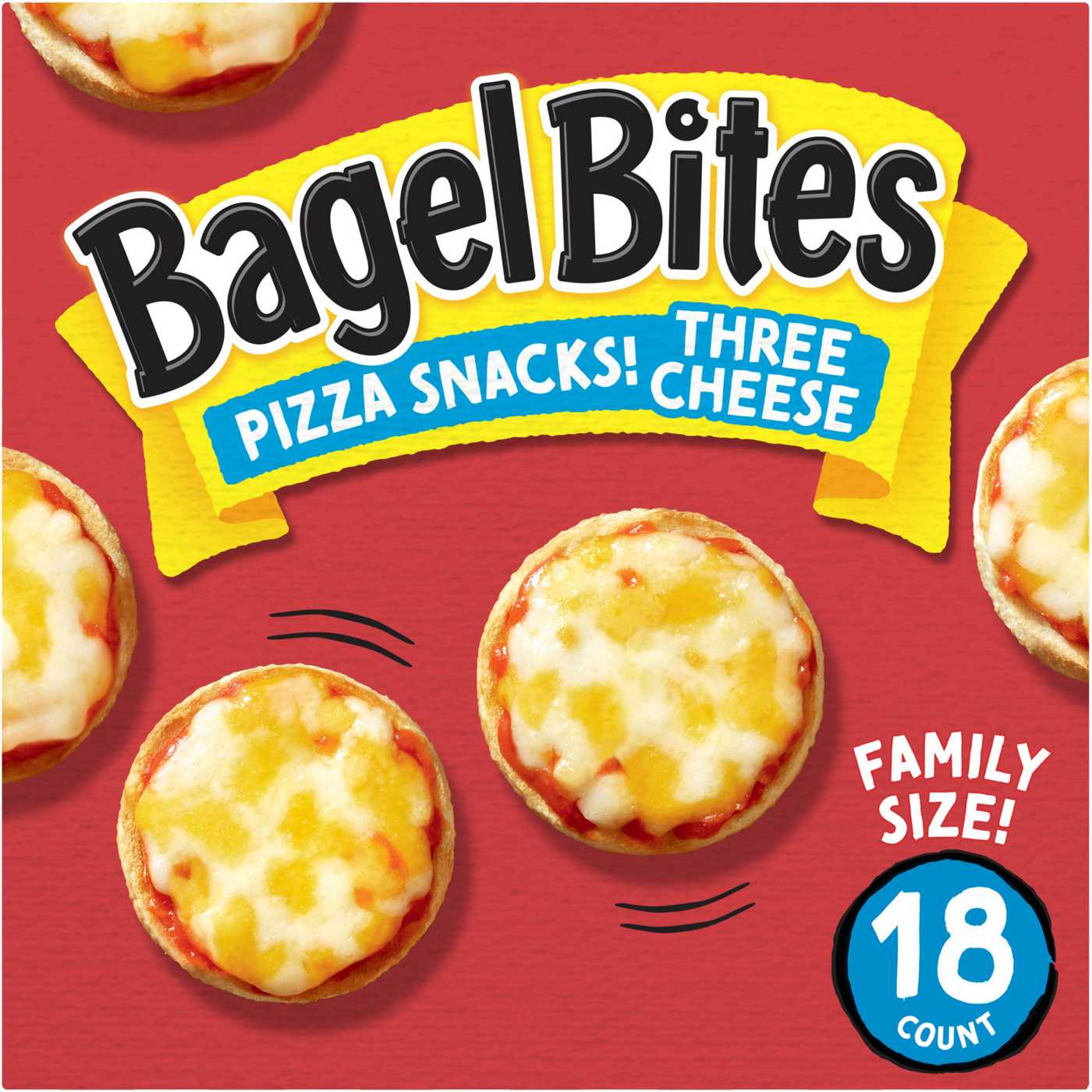 Bagel Bites Frozen Three Cheese Pizza Snacks - Family Size; image 1 of 9