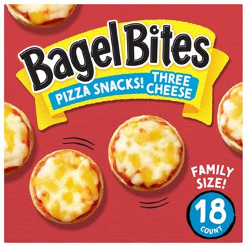 Bagel Bites Three Cheese Pizza Snacks - Family Size, 18 ct