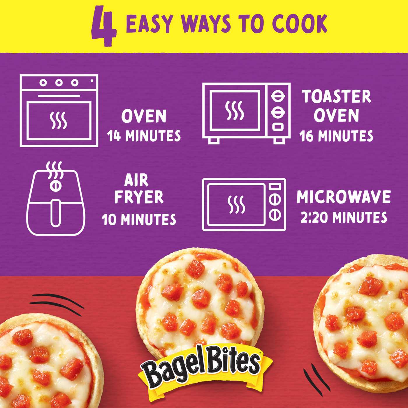 Bagel Bites Frozen Cheese & Pepperoni Pizza Snacks - Family Size; image 3 of 9