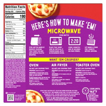 Bagel Bites Cheese & Pepperoni Pizza Snacks - Family Size, 18 ct