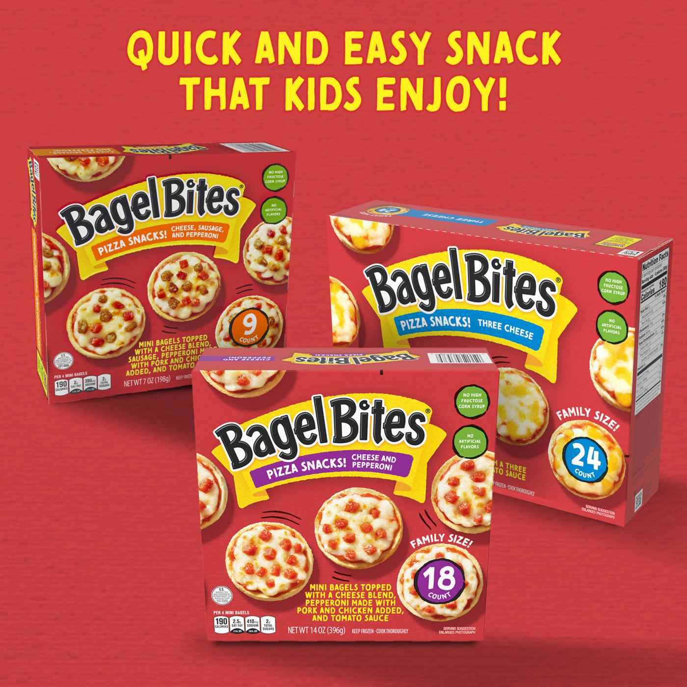 Bagel Bites Frozen Cheese & Pepperoni Pizza Snacks - Family Size; image 8 of 9