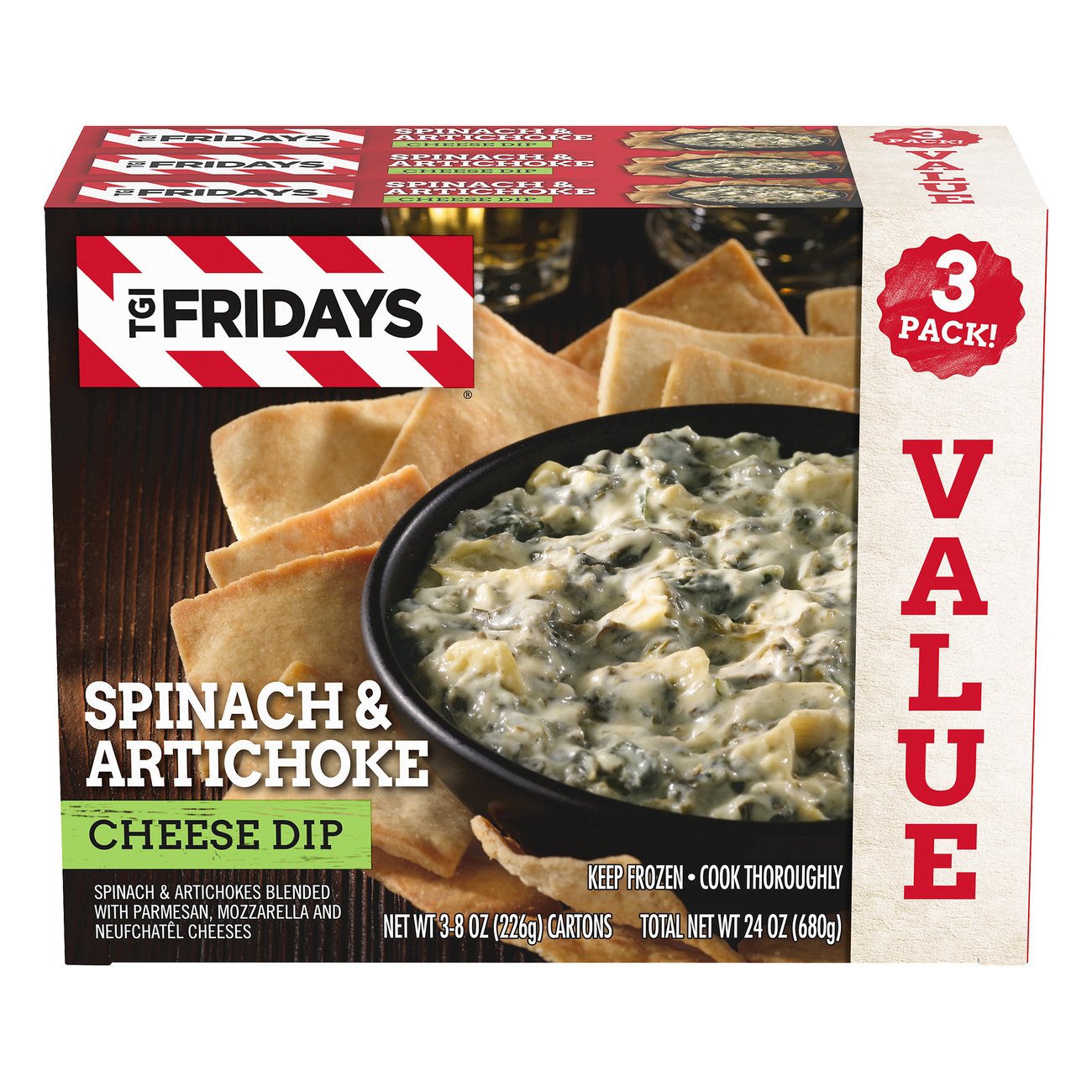 TGI Fridays Spinach And Artichoke Cheese Dip - Shop Salsa & dip at H-E-B