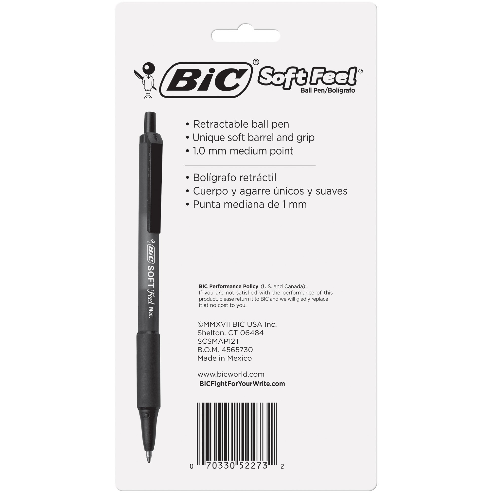 Bic Soft Feel Medium Point Retractable Ball Point Pens - Shop Pens at H-E-B