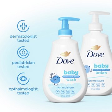 Baby Dove Sensitive Skin Care Baby Wash Rich Moisture
