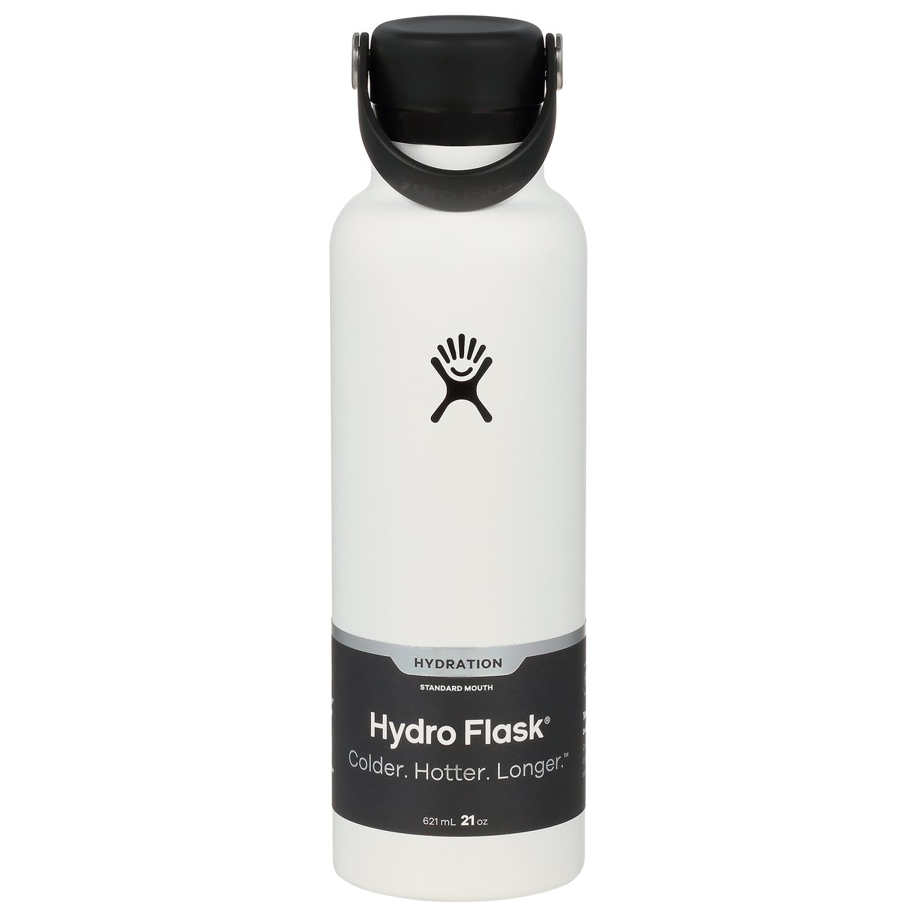 Hydro Flask Standard Mouth Water Bottle with Flex Cap White Shop