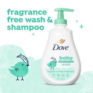 Baby Dove Sensitive Skin Care Baby Wash Fragrance Free Moisture