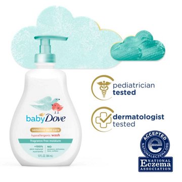 Baby Dove Sensitive Skin Care Hypoallergenic Wash