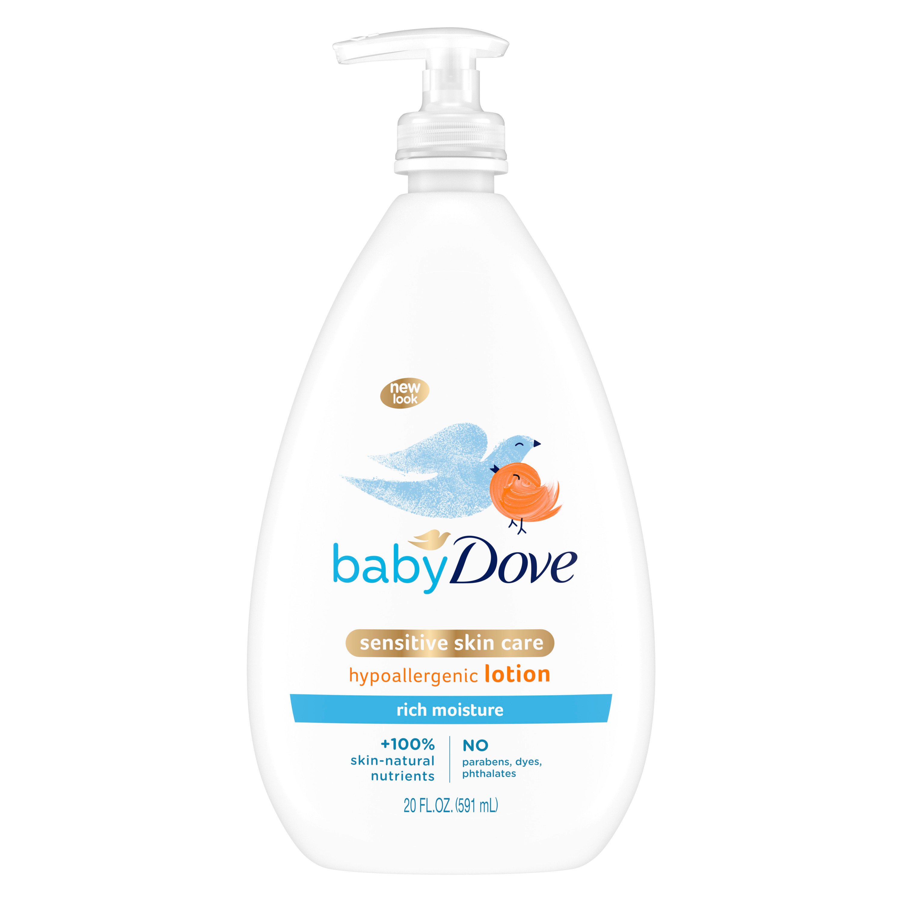 Baby Dove Sensitive Skin Care Rich Moisture Body Lotion - Shop Lotion &  Powder at H-E-B