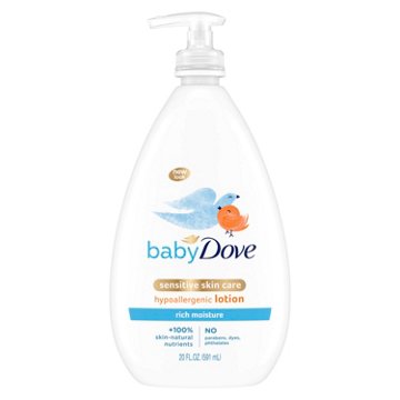 Baby Dove Sensitive Skin Care Rich Moisture Body Lotion, 20 oz