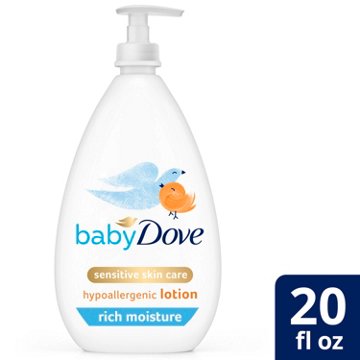 Baby Dove Sensitive Skin Care Rich Moisture Body Lotion, 20 oz