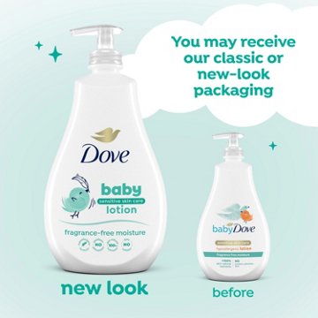 Dove Sensitive Skin Care Baby Lotion - Fragrance Free, 20 oz