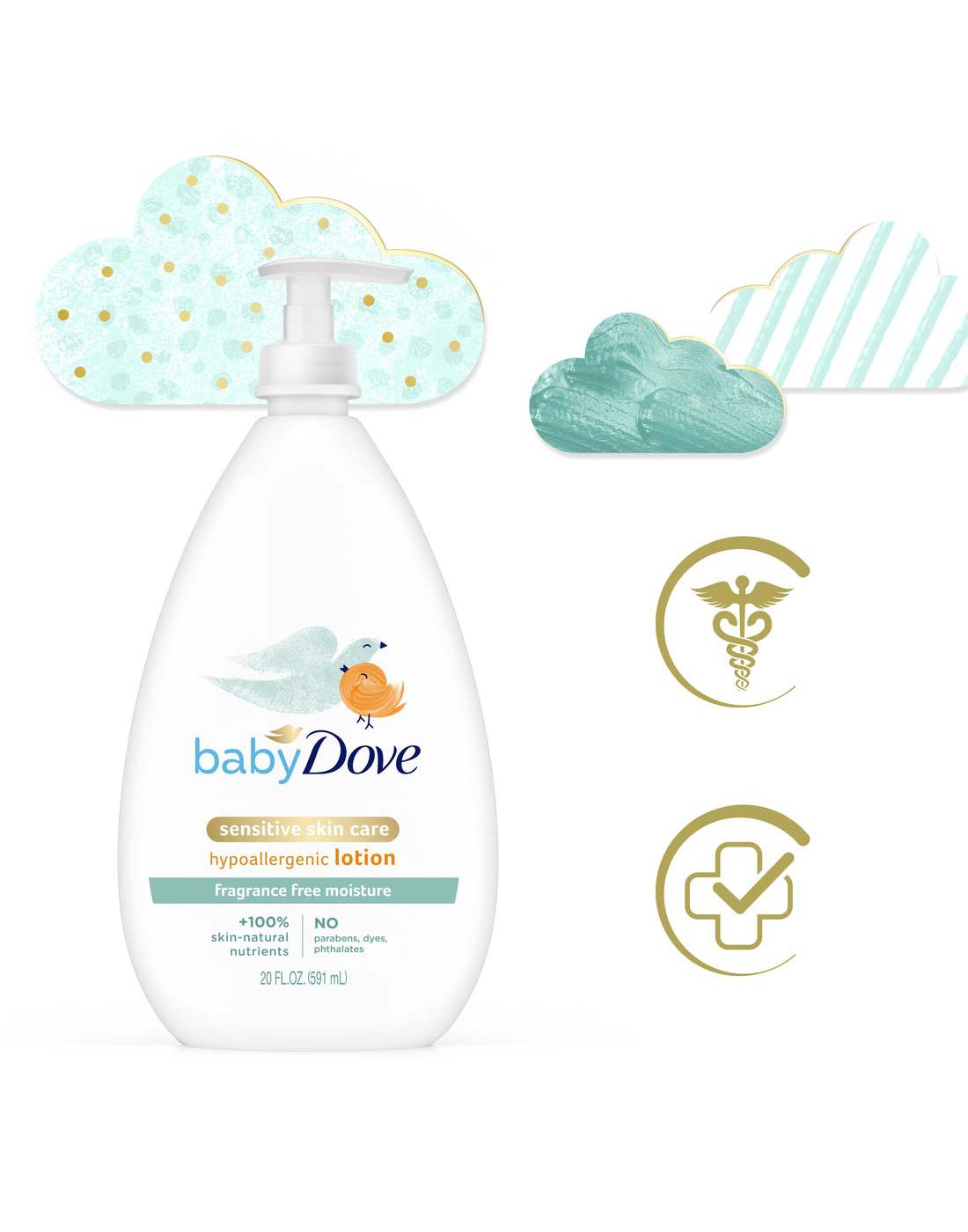 Dove Sensitive Skin Care Baby Lotion - Fragrance Free; image 6 of 6